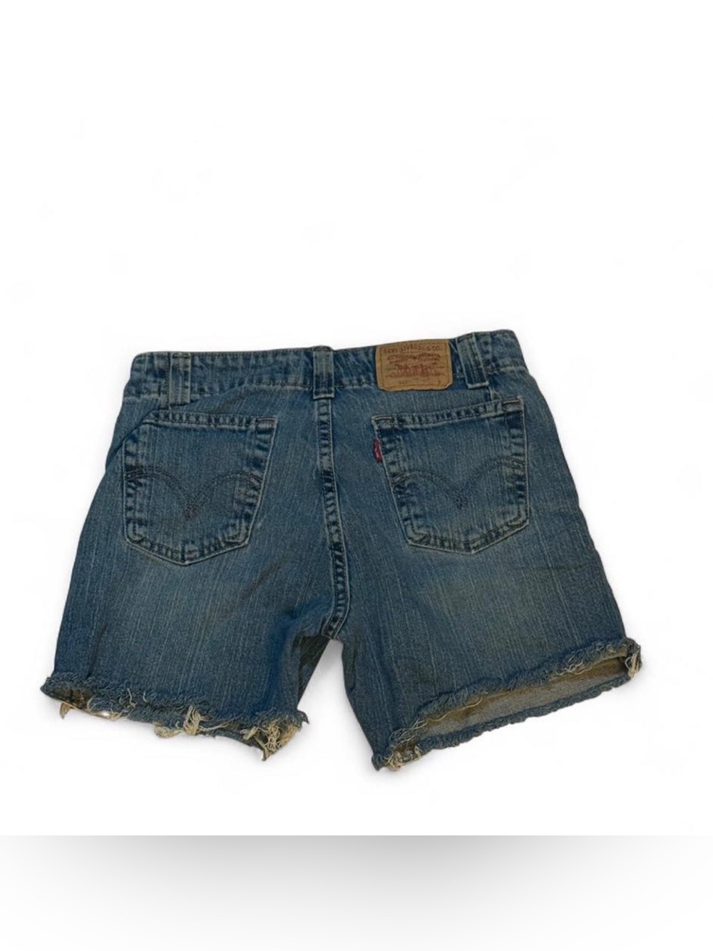 Levi's Women's 525s Blue Denim Cutoff Shorts